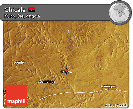 Physical Map of Chicala