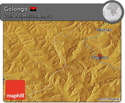 Physical 3D Map of Golongo