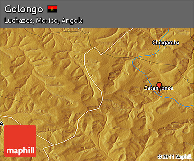 Physical 3D Map of Golongo