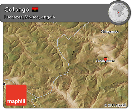 Satellite 3D Map of Golongo
