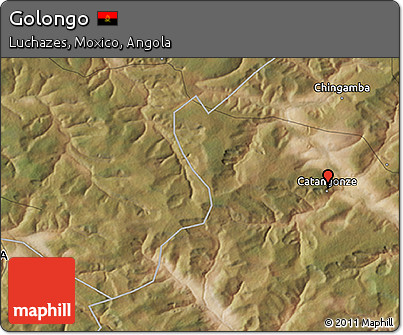 Satellite 3D Map of Golongo