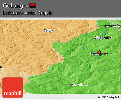 Political Panoramic Map of Golongo