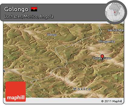 Satellite Panoramic Map of Golongo
