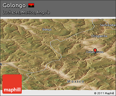 Satellite Panoramic Map of Golongo