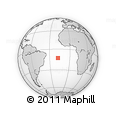 Outline Map of the Area around 12° 53' 15" S, 17° 46' 29" W, rectangular outline