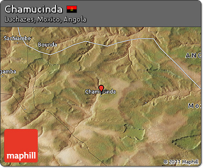 Satellite 3D Map of Chamucinda
