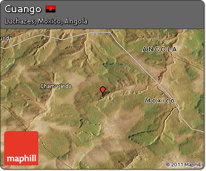 Satellite 3D Map of Cuango