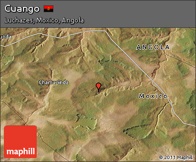 Satellite 3D Map of Cuango