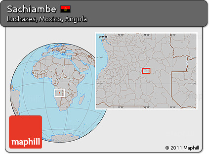 Gray Location Map of Sachiambe