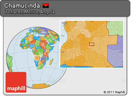 Political Location Map of Chamucinda