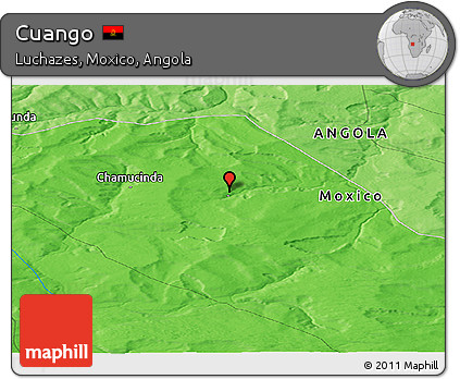 Political Panoramic Map of Cuango