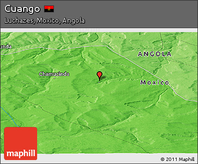 Political Panoramic Map of Cuango