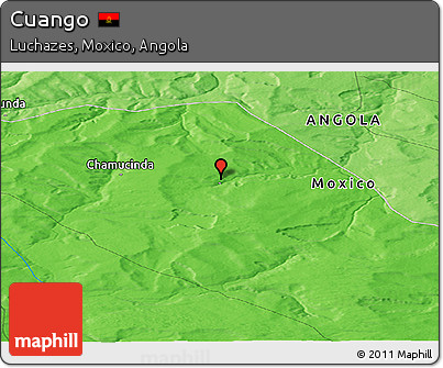 Political Panoramic Map of Cuango