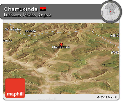 Satellite Panoramic Map of Chamucinda