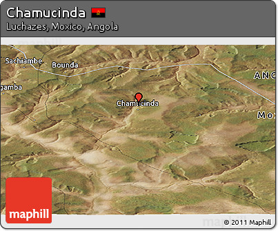 Satellite Panoramic Map of Chamucinda