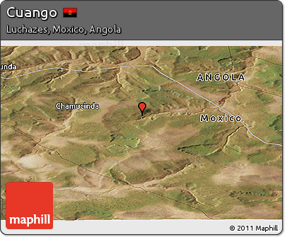 Satellite Panoramic Map of Cuango