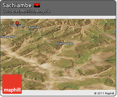 Satellite Panoramic Map of Sachiambe