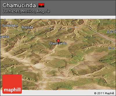 Satellite Panoramic Map of Chamucinda