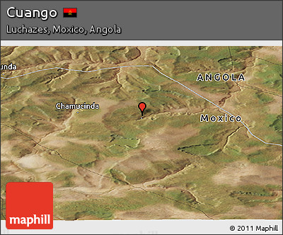 Satellite Panoramic Map of Cuango