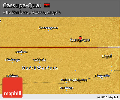 Physical 3D Map of Cassupa-Quai