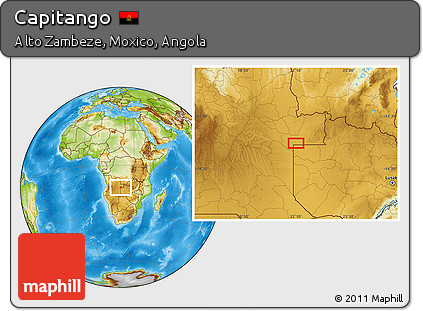 Physical Location Map of Capitango