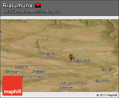 Satellite Panoramic Map of Rialumuna