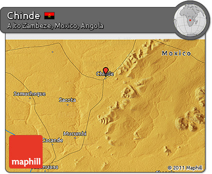 Physical 3D Map of Chinde
