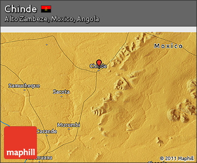 Physical 3D Map of Chinde