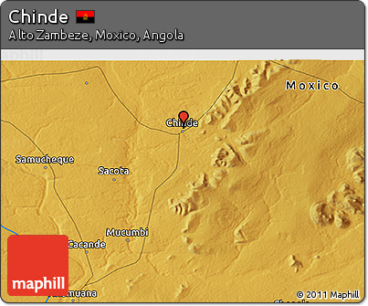 Physical 3D Map of Chinde