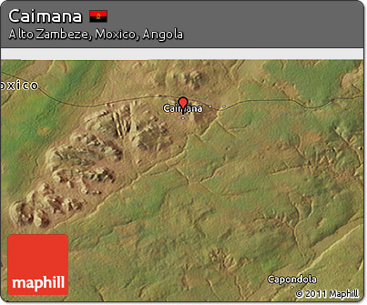 Satellite 3D Map of Caimana