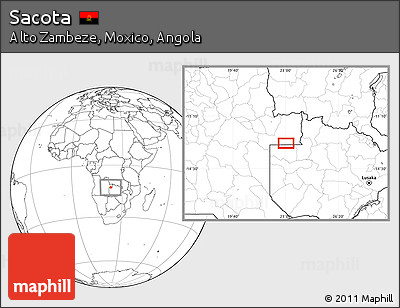 Blank Location Map of Sacota