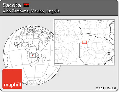 Blank Location Map of Sacota