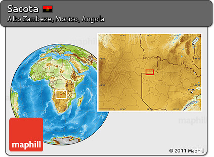 Physical Location Map of Sacota