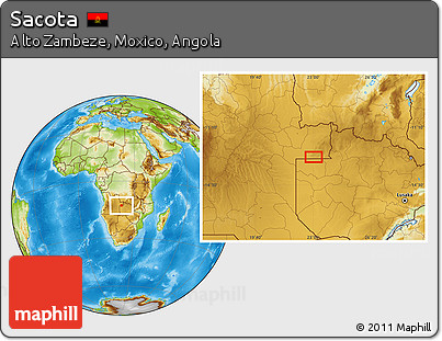 Physical Location Map of Sacota