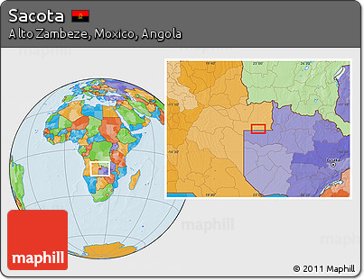 Political Location Map of Sacota