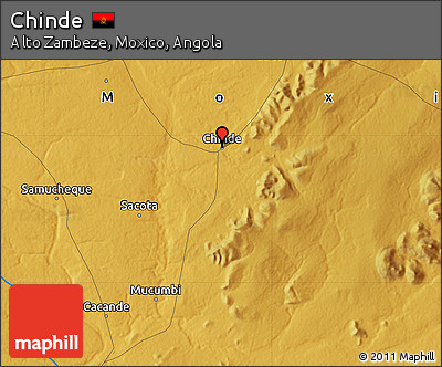 Physical Map of Chinde