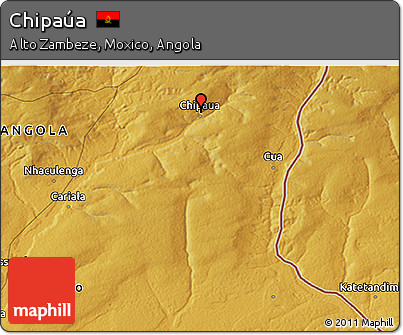 Physical 3D Map of Chipaúa