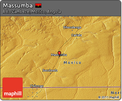 Physical 3D Map of Massumba