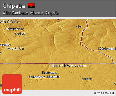 Physical Panoramic Map of Chipaúa