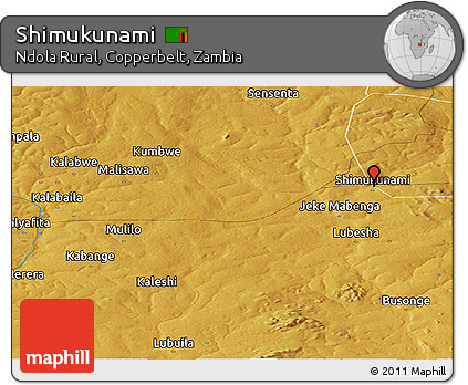 Physical Panoramic Map of Shimukunami