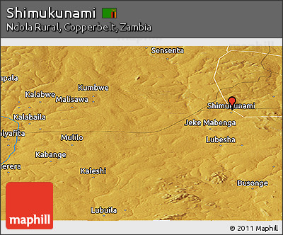 Physical Panoramic Map of Shimukunami