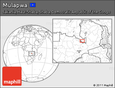 Blank Location Map of Mulapwa