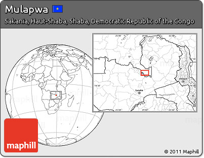Blank Location Map of Mulapwa