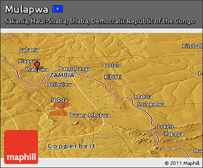 Physical Panoramic Map of Mulapwa