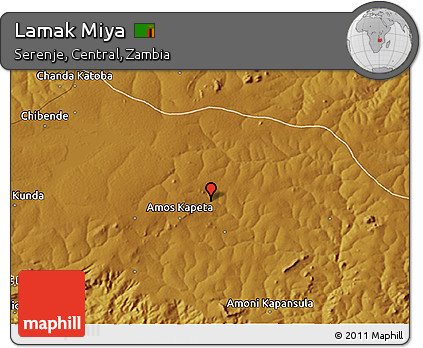 Physical 3D Map of Lamak Miya