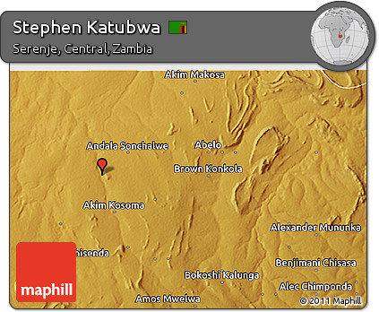 Physical 3D Map of Stephen Katubwa