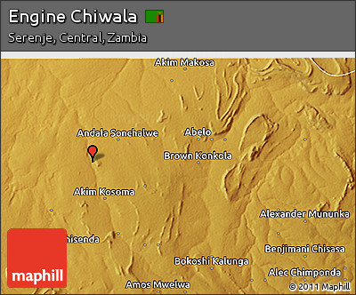 Physical 3D Map of Engine Chiwala