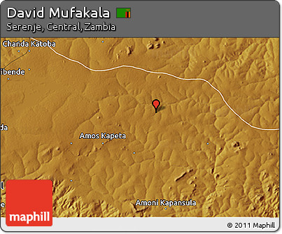 Physical 3D Map of David Mufakala