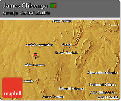 Physical 3D Map of James Chisenga