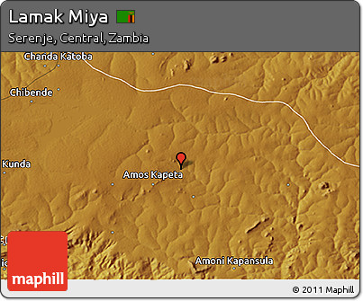 Physical 3D Map of Lamak Miya
